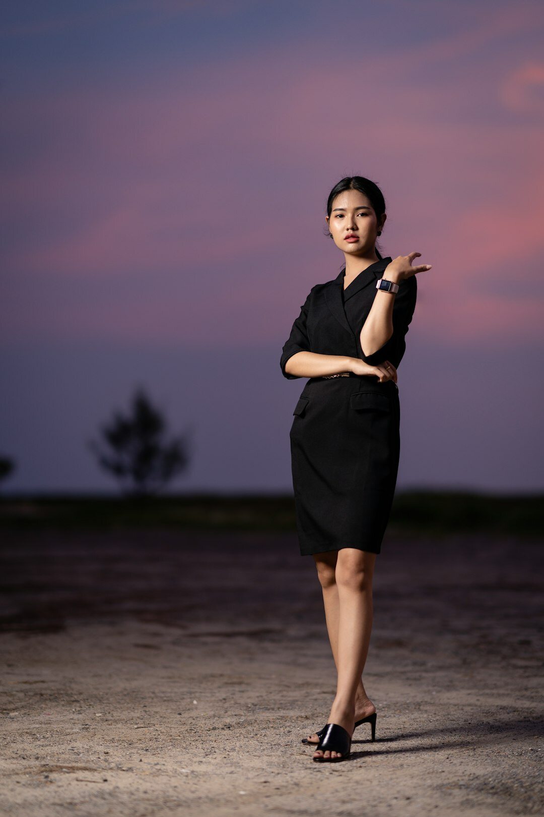 fashion model posing